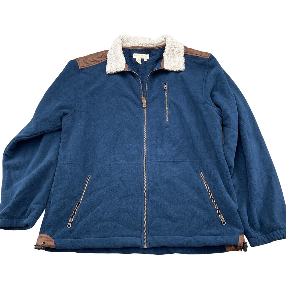 Territory Ahead Jacket Men XLarge Blue Brown Outdoor Fleece Sherpa Gorpcore